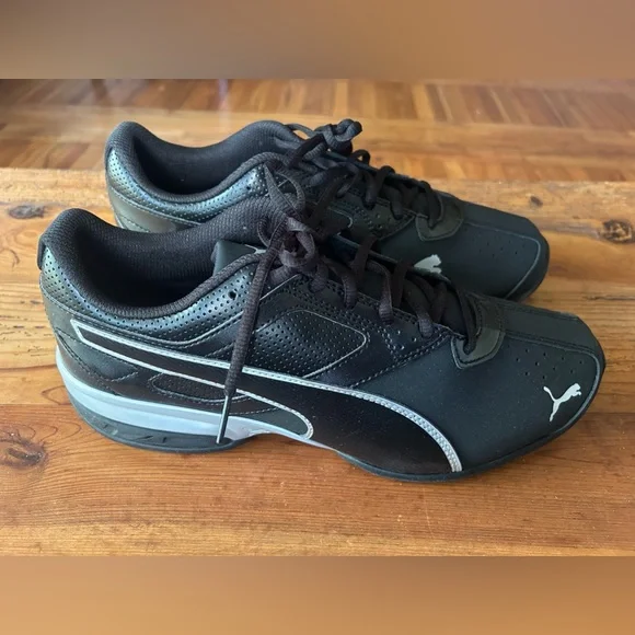 Puma Shoes New Puma Mens Tazon Running Shoes Blacksilver Us